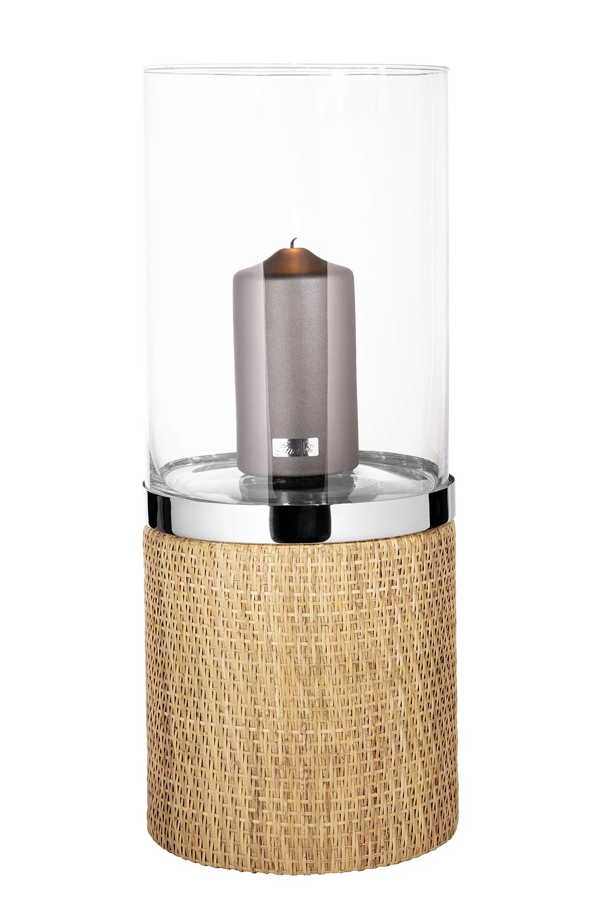 Fink CATANIA Windlicht Deko Glas Metall  braun, silberfarben Fink CATANIA Windlicht Deko Glas Metall  braun, silberfarben