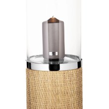 Fink CATANIA Windlicht Deko Glas Metall  braun, silberfarben Fink CATANIA Windlicht Deko Glas Metall  braun, silberfarben