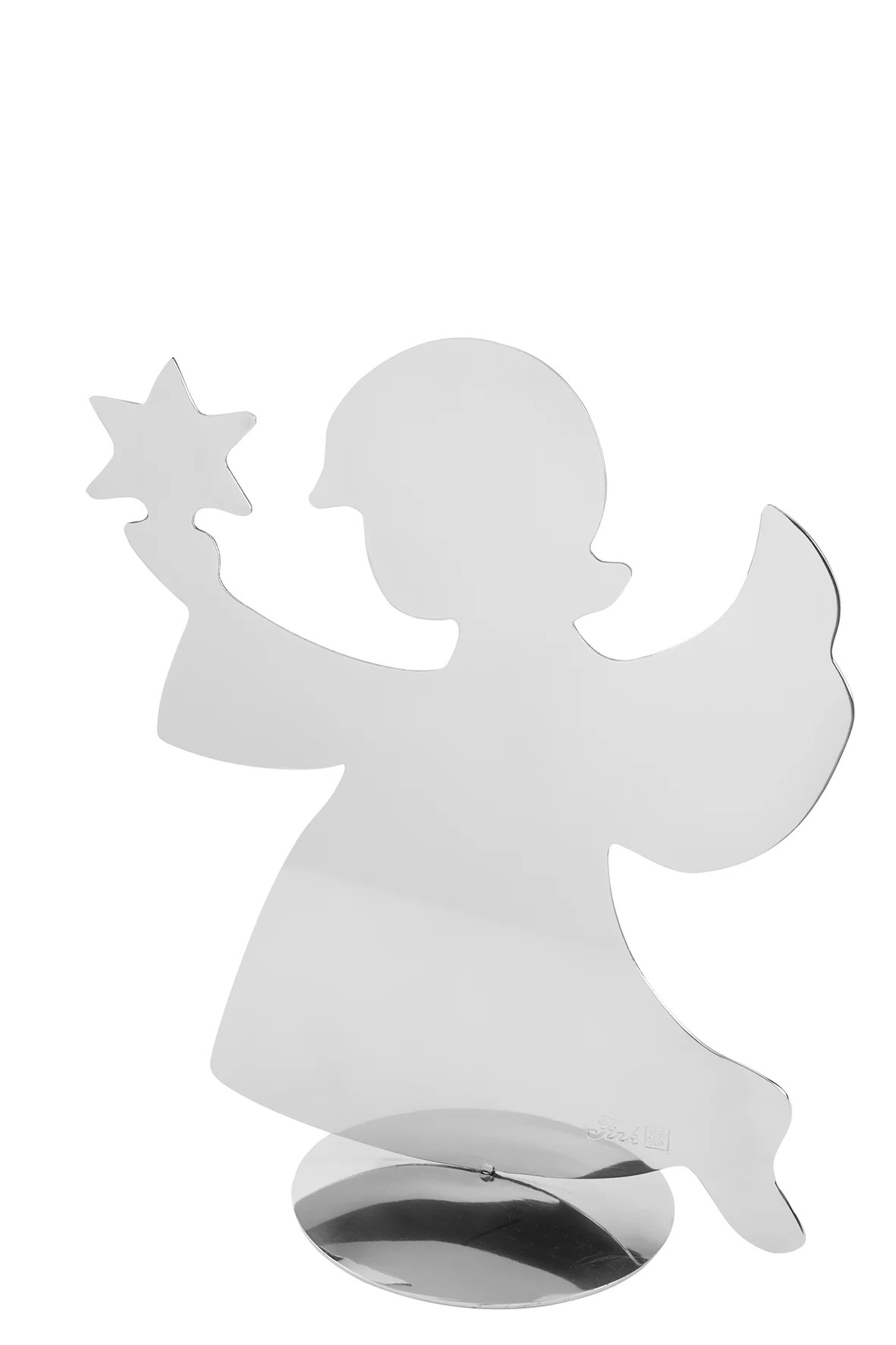 Fink Figur Engel Edelstahl silberfarben Dekoration Deko Fink Figur Engel Edelstahl silberfarben Dekoration Deko