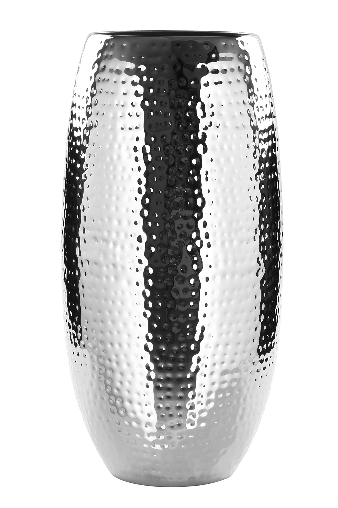 Fink Vase Blumenvase Dekovase silber gehämmert  AFRICA Höhe 40 cm gehämmert Fink Vase Blumenvase Dekovase silber gehämmert  AFRICA Höhe 40 cm gehämmert