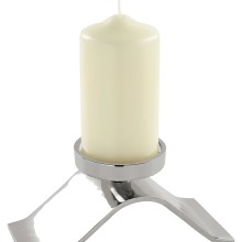 Kerzenhalter Kerzenständer Kerzenleuchter Stumpenkerzen silber Wave Fink Kerzenhalter Kerzenständer Kerzenleuchter Stumpenkerzen silber Wave Fink