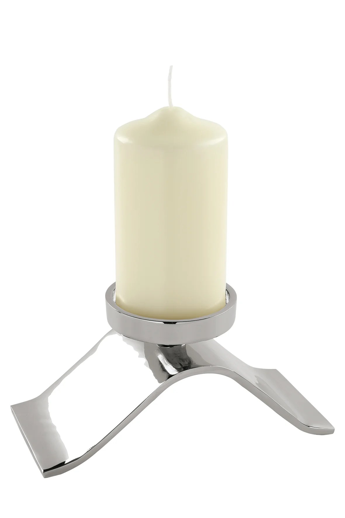 Kerzenhalter Kerzenständer Kerzenleuchter Stumpenkerzen silber Wave Fink Kerzenhalter Kerzenständer Kerzenleuchter Stumpenkerzen silber Wave Fink