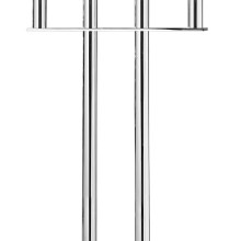 Fink Bodenleuchter Kerzenständer groß Memphis 3 armig silberfarben Höhe 83,5 cm Fink Bodenleuchter Kerzenständer groß Memphis 3 armig silberfarben Höhe 83,5 cm