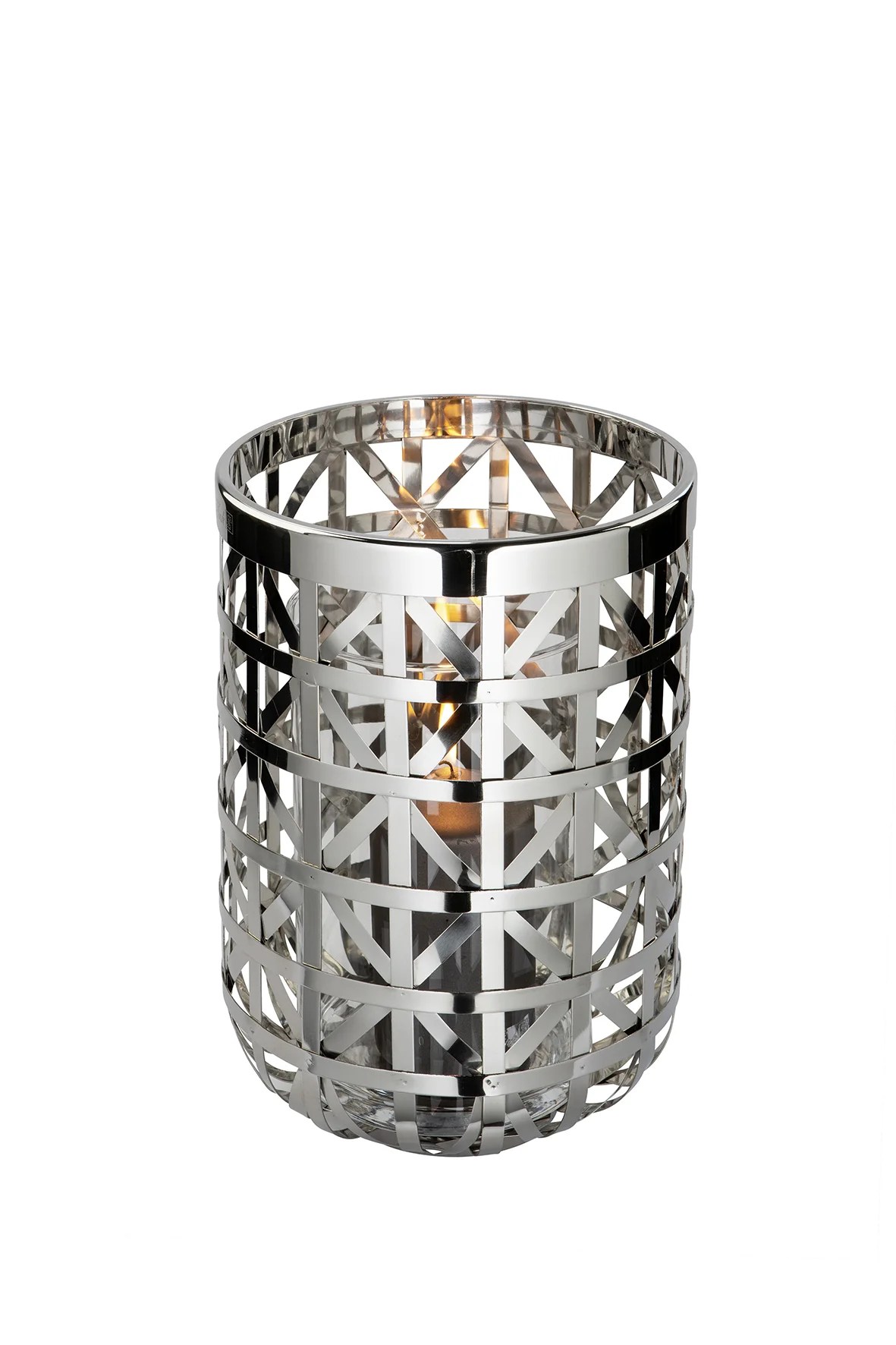 Fink Joris Windlicht Deko Glas Metall silberfarben Fink Joris Windlicht Deko Glas Metall silberfarben