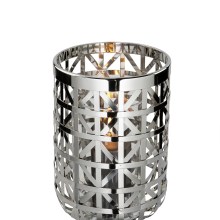 Fink Joris Windlicht Deko Glas Metall  silberfarben Fink Joris Windlicht Deko Glas Metall  silberfarben