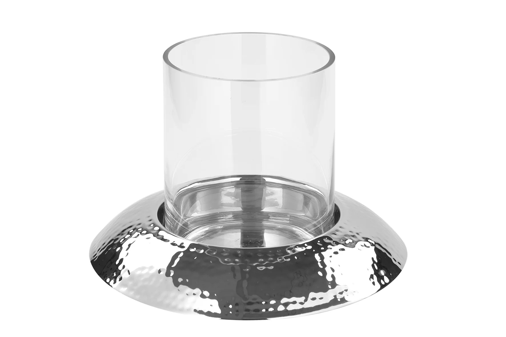 Windlicht Glas Kerzenleuchter NAPA Kerzenhalter silber Stumpenkerze 24 cm Fink Windlicht Glas Kerzenleuchter NAPA Kerzenhalter silber Stumpenkerze 24 cm Fink