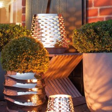 Fink Windlicht Edelstahl Silber Modern Teelichthalter LUMA  9 cm Fink Windlicht Edelstahl Silber Modern Teelichthalter LUMA  9 cm