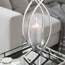 Windlicht Kerzenhalter Laterne Kerzenleuchter Glas silber Maddox Fink Windlicht Kerzenhalter Laterne Kerzenleuchter Glas silber Maddox Fink