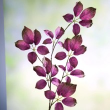 Fink Kunstblume Blätterzweig dunkel pink, grün Fink Kunstblume Blätterzweig dunkel pink, grün
