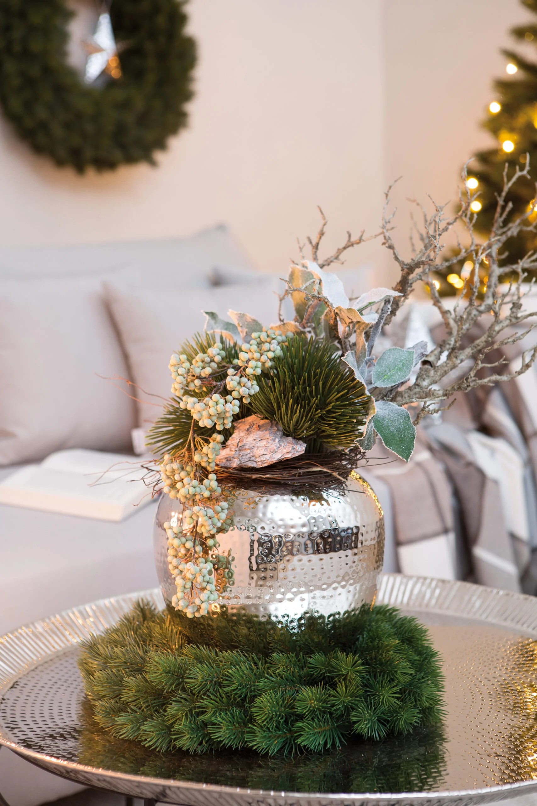 Fink Kunstblume Tannenkranz grün Fink Kunstblume Tannenkranz grün