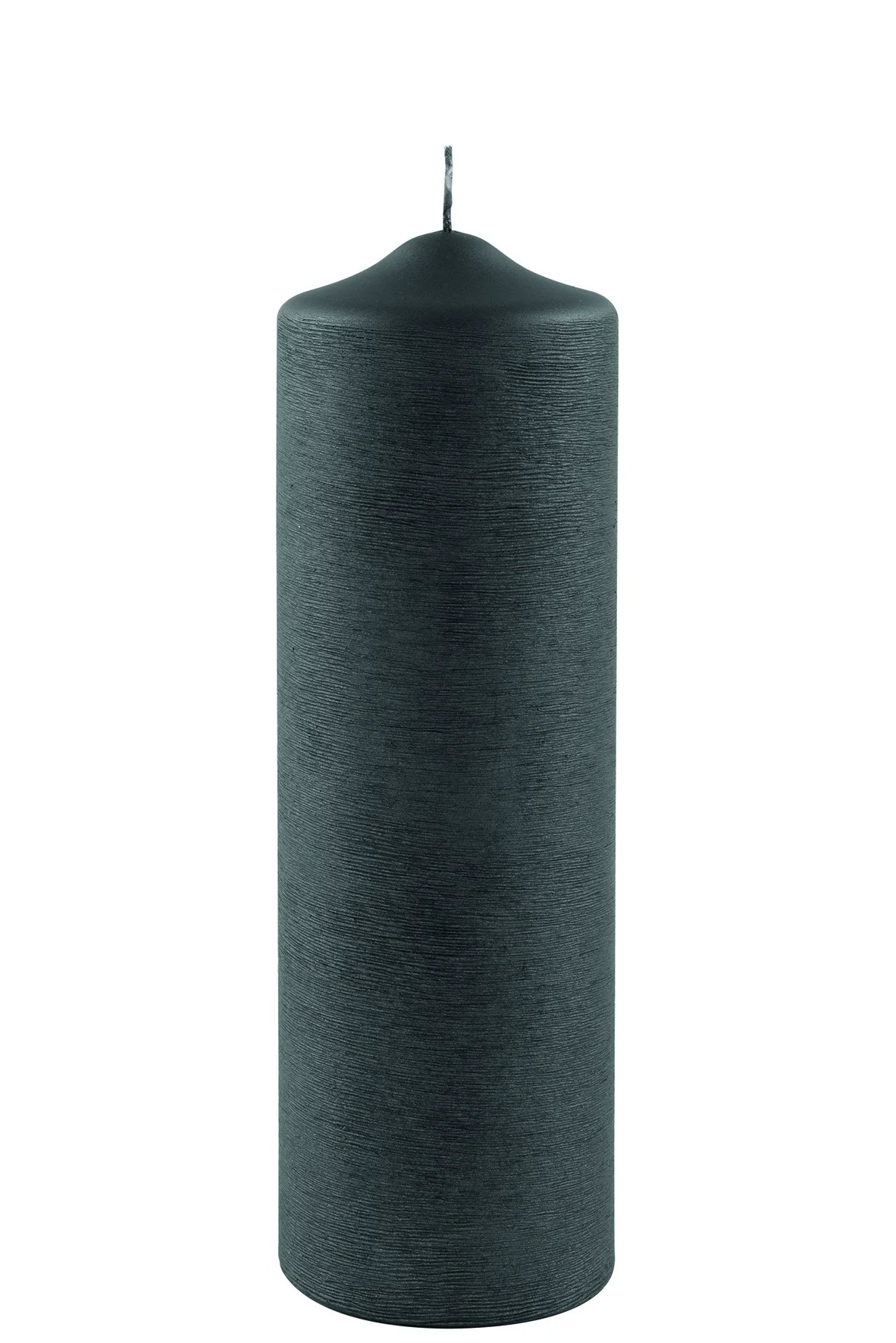 CANDLE/Stumpenkerze,gebürstet,grau/H.25,D.8cm CANDLE/Stumpenkerze,gebürstet,grau/H.25,D.8cm