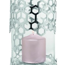 Windlicht Kerzenhalter Kerzenständer Vase 000000013527 silberfarben von Fink Windlicht Kerzenhalter Kerzenständer Vase 000000013527 silberfarben von Fink