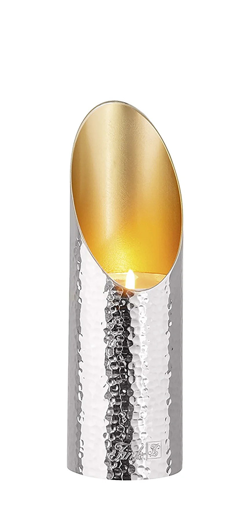 Teelichthalter Gold Silber Metall FIRAT 20 cm Windlicht Fin Teelichthalter Gold Silber Metall FIRAT 20 cm Windlicht Fin