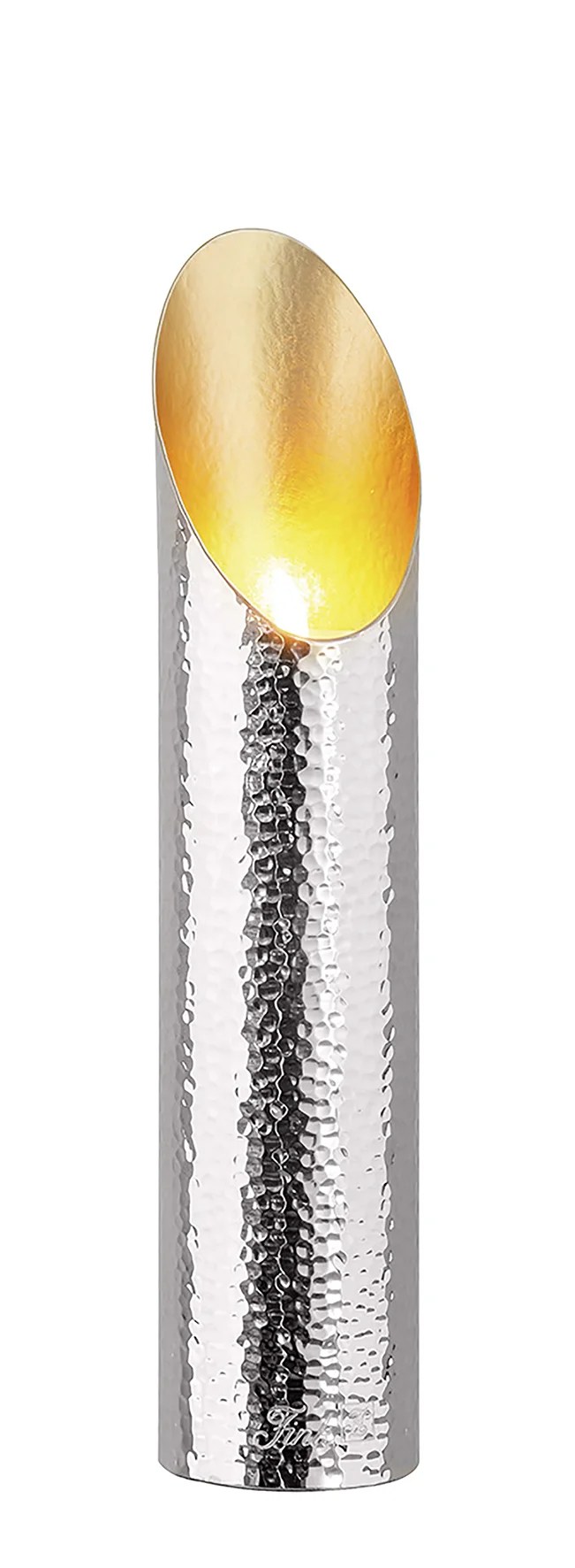 Teelichthalter Gold Silber Metall FIRAT 30 cm Windlicht  Fin Teelichthalter Gold Silber Metall FIRAT 30 cm Windlicht  Fin