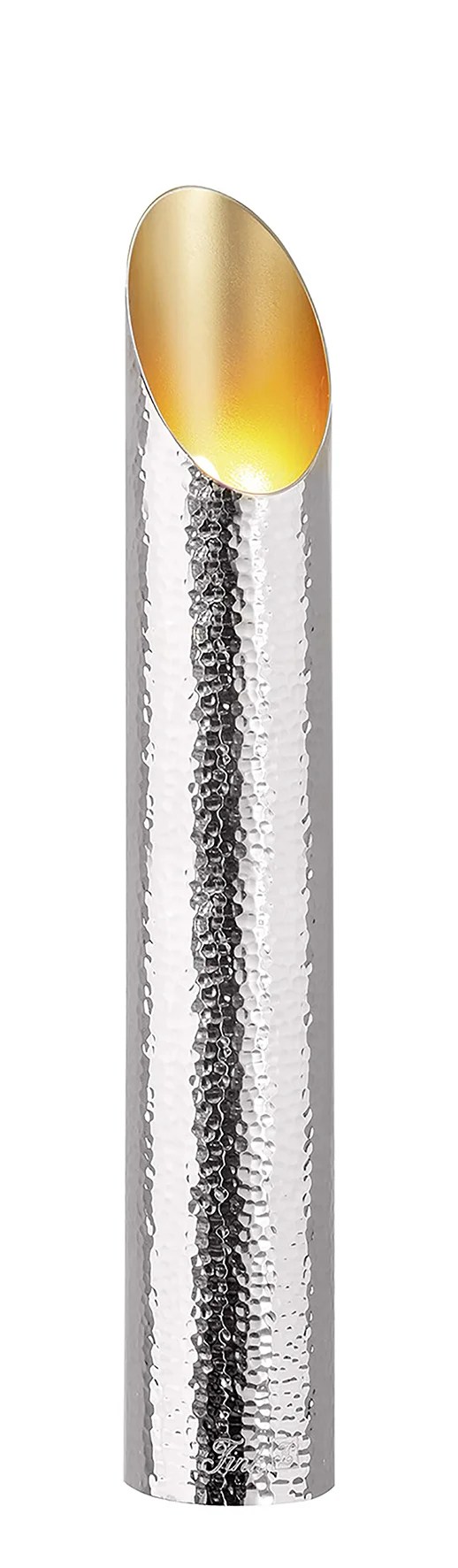 Teelichthalter Gold Silber Metall FIRAT 40 cm Windlicht  Fin Teelichthalter Gold Silber Metall FIRAT 40 cm Windlicht  Fin