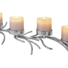 Kerzenständer Kerzenleuchter Leuchter Stumpenkerzen Silber RAMUS 4 flammig Fink Kerzenständer Kerzenleuchter Leuchter Stumpenkerzen Silber RAMUS 4 flammig Fink