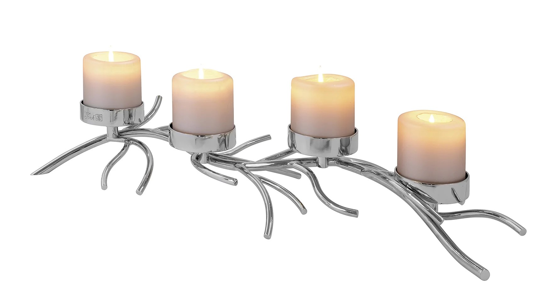 Kerzenständer Kerzenleuchter Leuchter Stumpenkerzen Silber RAMUS 4 flammig Fink Kerzenständer Kerzenleuchter Leuchter Stumpenkerzen Silber RAMUS 4 flammig Fink