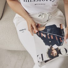 Damen Sweatpants SommerhoseJogginghose Bequeme Schlupfhose Sport Freizeit weiß Damen Sweatpants SommerhoseJogginghose Bequeme Schlupfhose Sport Freizeit weiß