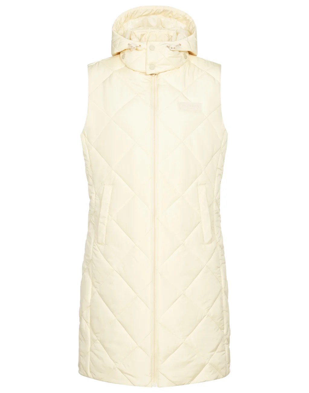 Lange Steppweste in winter-white von missforty germany winter white Lange Steppweste in winter-white von missforty germany winter white