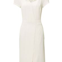 Patrizia Dini Etuikleid mit Gehschlitz ecru Patrizia Dini Etuikleid mit Gehschlitz ecru