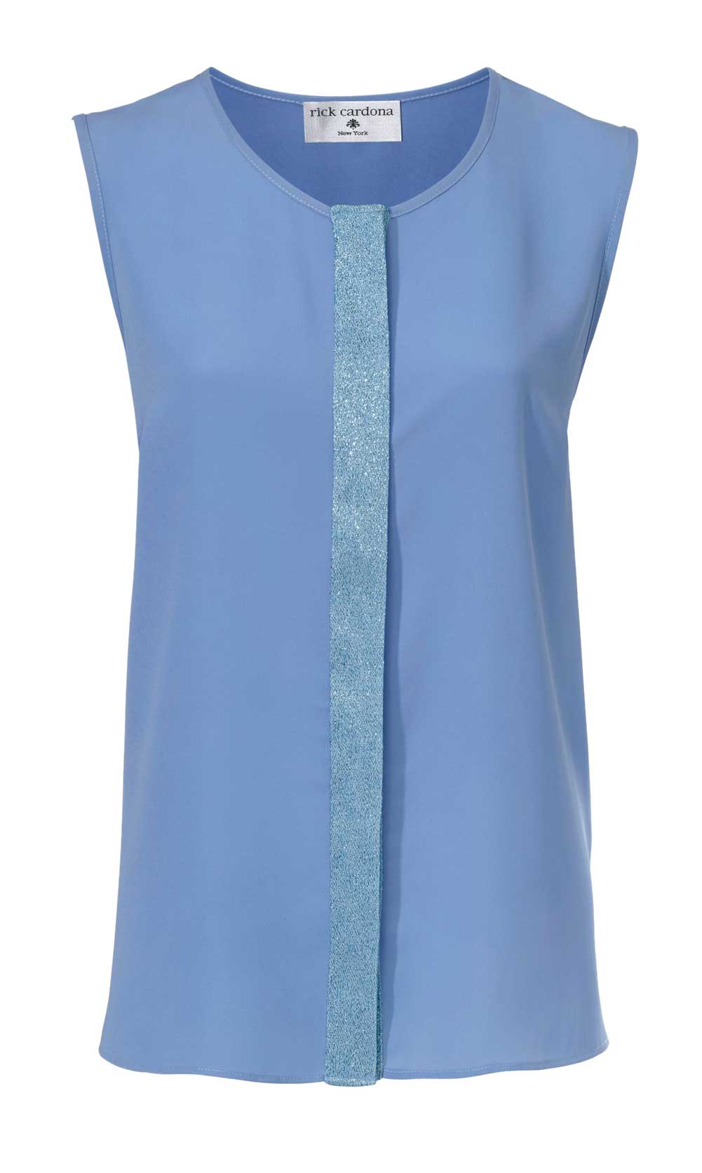 Blusentop, jeansblau von Rick Cardona Blusentop, jeansblau von Rick Cardona