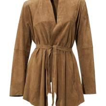 Velourslederjacke Damen Wildlederjacke Lang Günstig braun Lina Tesini Velourslederjacke Damen Wildlederjacke Lang Günstig braun Lina Tesini