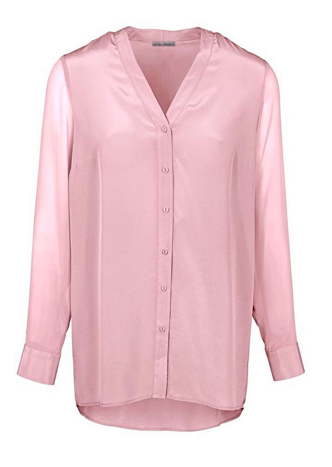 Damen Seidenbluse, rosÈ Damen Seidenbluse, rosÈ