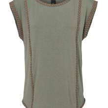 HEINE Damen Designer-Shirt m. Stickerei Olivgrün HEINE Damen Designer-Shirt m. Stickerei Olivgrün