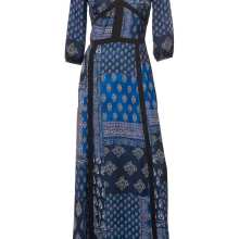 Damen Kleid lang Sommerkleid Freizeit Maxikleid blau bunt von Heine Damen Kleid lang Sommerkleid Freizeit Maxikleid blau bunt von Heine