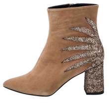 HEINE Damen Veloursleder Stiefelette camel HEINE Damen Veloursleder Stiefelette camel