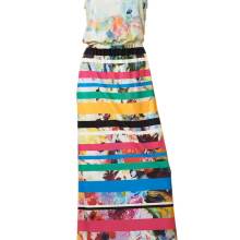 Damen Kleid Maxikleid Sommerkleid ärmellos lang Freizeit Frühling Strandkleid Damen Kleid Maxikleid Sommerkleid ärmellos lang Freizeit Frühling Strandkleid