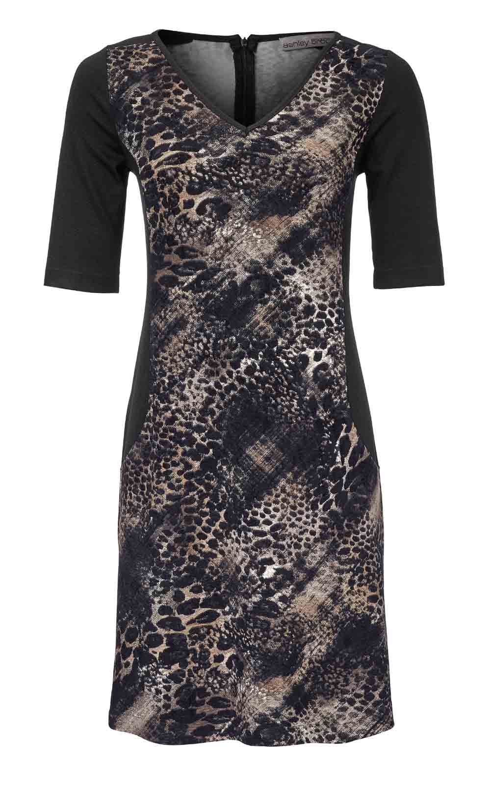 Ashley Brooke Kleid schwarz-camel 010.561 Ashley Brooke Kleid schwarz-camel 010.561