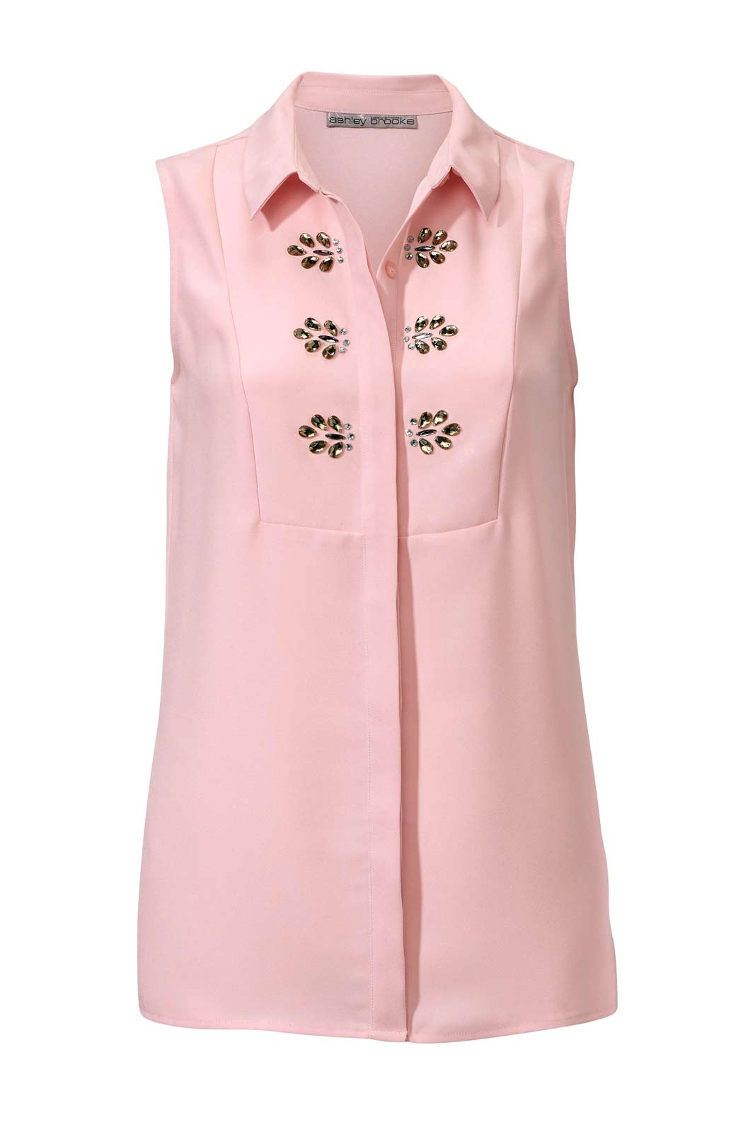 Top Shirt Blusentop Damen Sommer Oberteil rosé Ashley Brooke Top Shirt Blusentop Damen Sommer Oberteil rosé Ashley Brooke