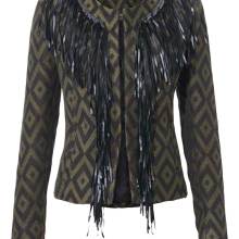 Ashley Brooke Jacquardblazer oliv schwarz Ashley Brooke Jacquardblazer oliv schwarz