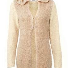 Damen Strickjacke von Linea Tesini puder-creme Damen Strickjacke von Linea Tesini puder-creme