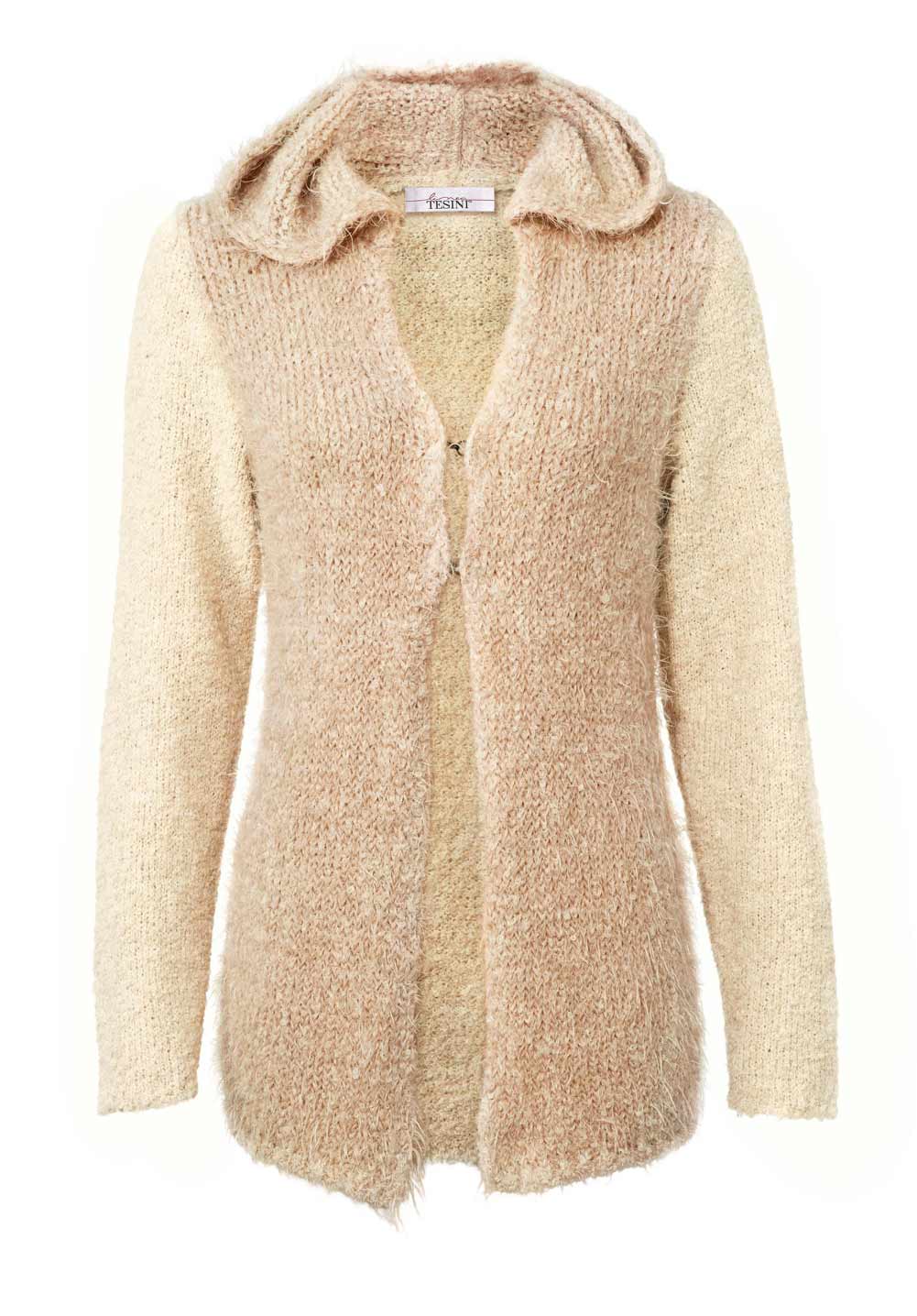 Damen Strickjacke von Linea Tesini puder-creme Damen Strickjacke von Linea Tesini puder-creme