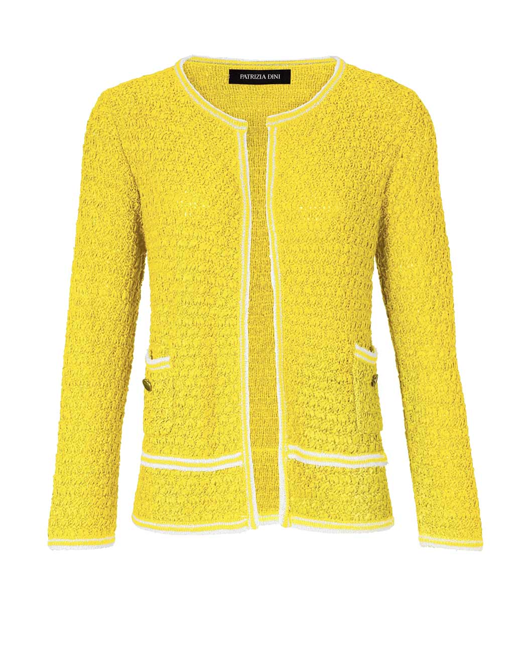 Damen Strickjacke von PATRIZIA DINI gelb Damen Strickjacke von PATRIZIA DINI gelb