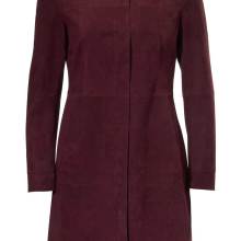 Rick Cardona Damen Designer-Ledermantel Ziegenvelours Dunkelrot Bordeaux Rick Cardona Damen Designer-Ledermantel Ziegenvelours Dunkelrot Bordeaux