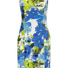 Damen Etuikleid, blau-grün Damen Etuikleid, blau-grün