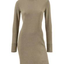 Kleid Strick Pulloverkleid beige Kleid Strick Pulloverkleid beige