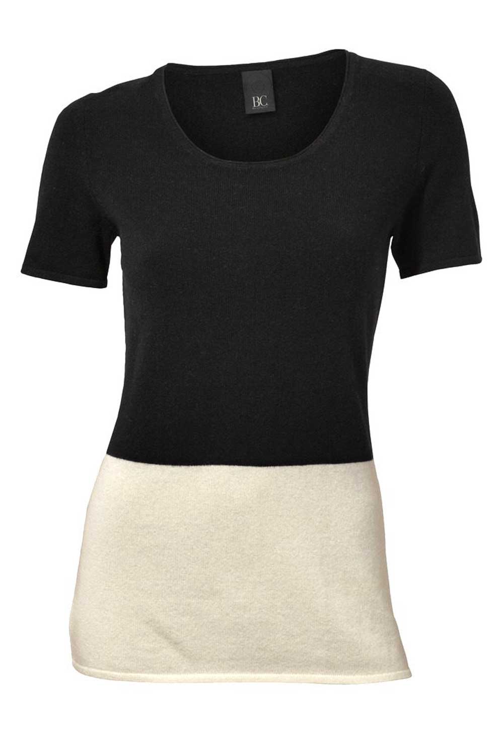 Heine Damen Strickpullover schwarz-creme Heine Damen Strickpullover schwarz-creme