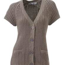 Damen Strickjacke von Ashley Brooke taupe Damen Strickjacke von Ashley Brooke taupe