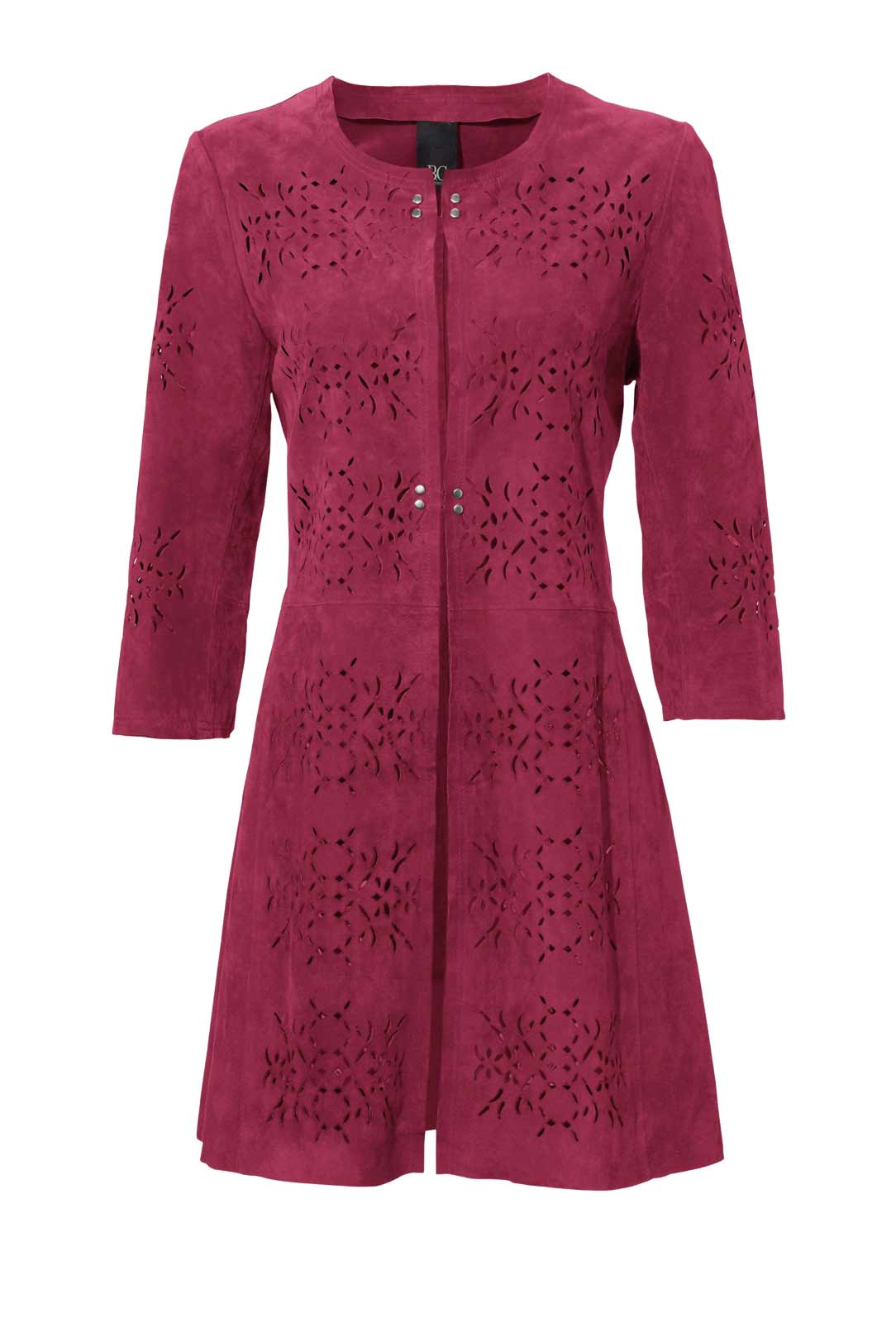 HEINE Damen Leder Mantel Ledermantel echtes Leder Veloursledermantel Cut Outs HEINE Damen Leder Mantel Ledermantel echtes Leder Veloursledermantel Cut Outs