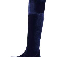 Heine Stiefel Samt Overkneestiefel nachtblau 049.059 Heine Stiefel Samt Overkneestiefel nachtblau 049.059