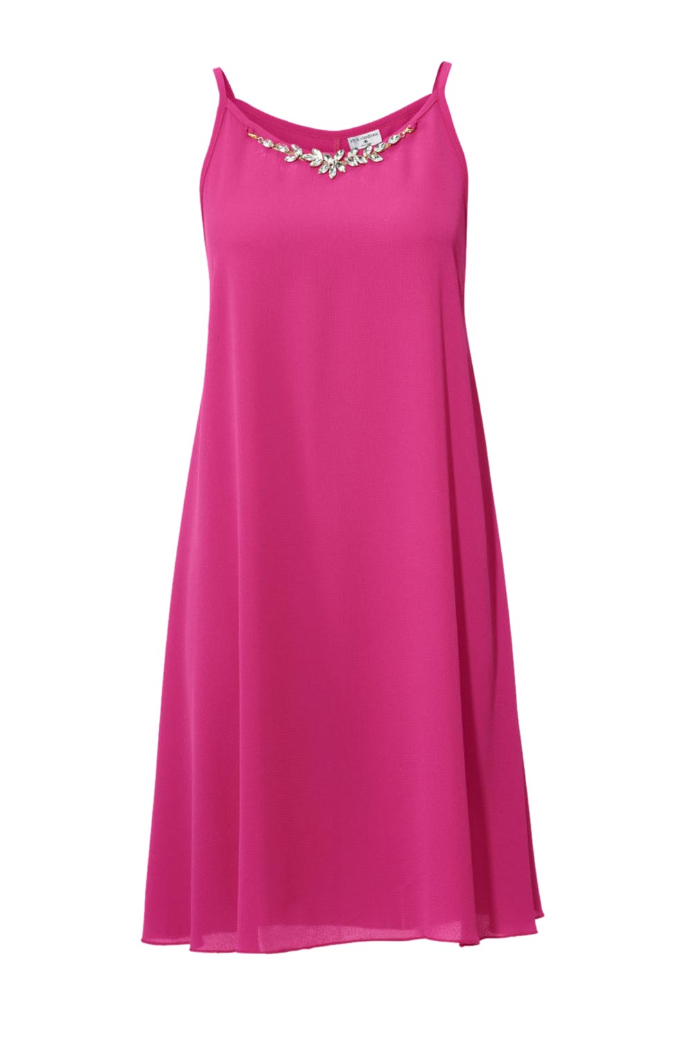 Damen Kleid 42 Cocktailkleid Abendkleid Kurz ärmellos Kleid mit Kette Pink Damen Kleid 42 Cocktailkleid Abendkleid Kurz ärmellos Kleid mit Kette Pink