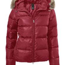 Damen Jacke Steppjacke rot Jacke gesteppt Winterjacke mit Kapuze Fell Größe 36 Damen Jacke Steppjacke rot Jacke gesteppt Winterjacke mit Kapuze Fell Größe 36