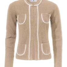 Damen Strickjacke von Rick Cardona sand-weiß Damen Strickjacke von Rick Cardona sand-weiß