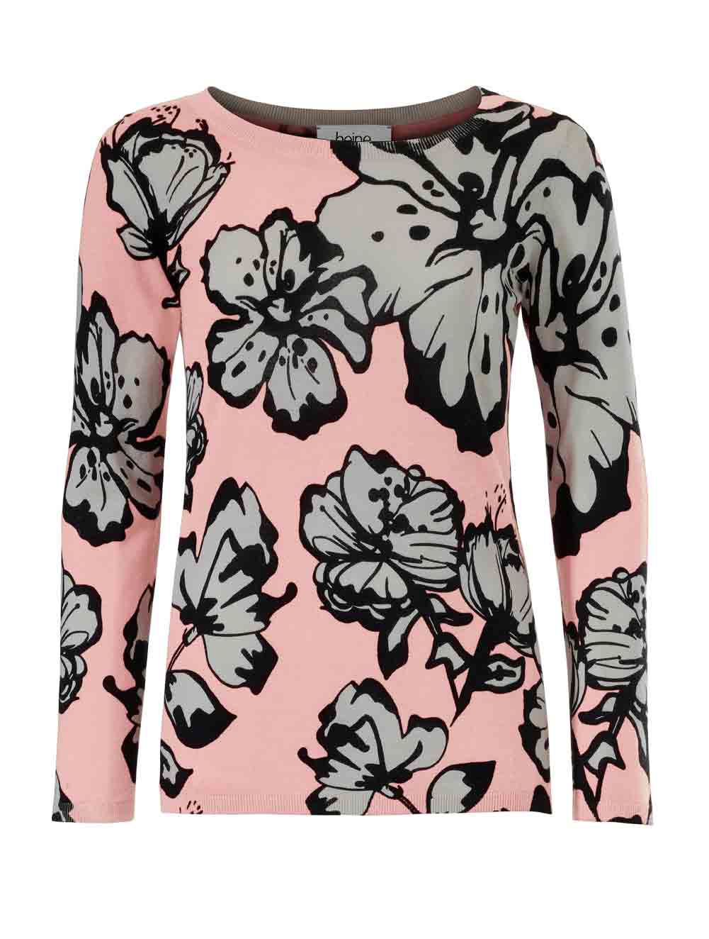 Strickpullover Damen Strick Freizeit rosa-offwhite Herbst Winter Langarm Pullover Strickpullover Damen Strick Freizeit rosa-offwhite Herbst Winter Langarm Pullover