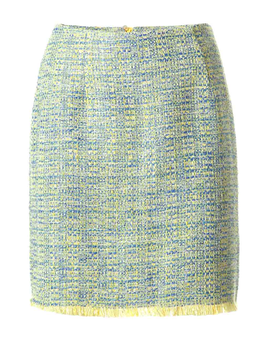 Damen Rock Sommer außergewöhnlich Sommerrock hellblau-gelb Ashley Brooke Damen Rock Sommer außergewöhnlich Sommerrock hellblau-gelb Ashley Brooke