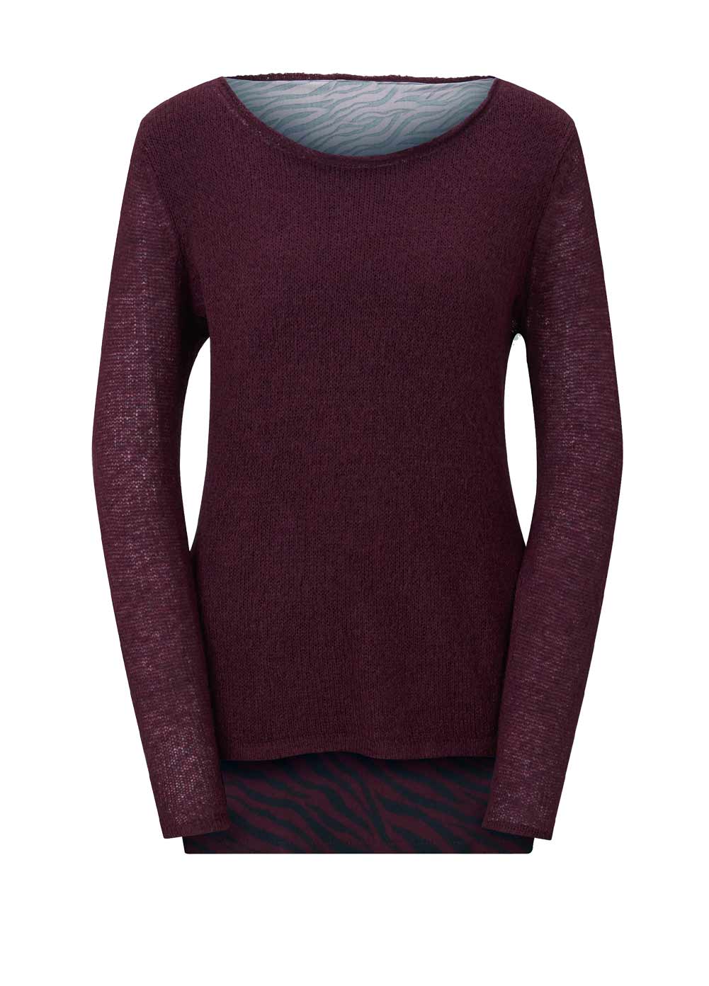 Strickpullover burgund von Création L Strickpullover burgund von Création L